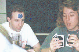 ken wearing blue blot