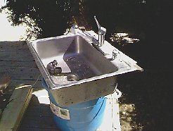 kitchen sink outside