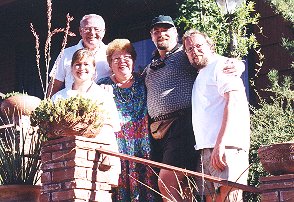 all of us on sedona steps